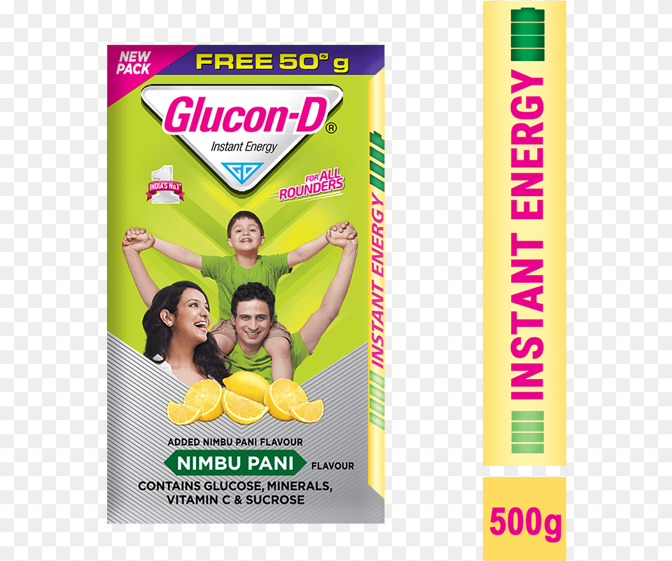 Glucon D Powder Nimbu Pani, Advertisement, Poster, Adult, Face Png