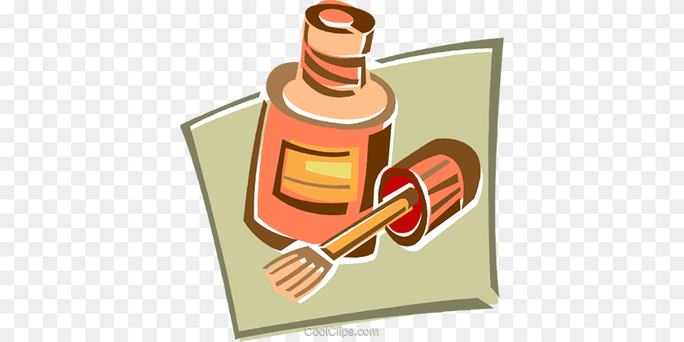 Glue Bottle And Brush Royalty Free Vector Clip Art Illustration, Dynamite, Weapon, Device, Tool Png