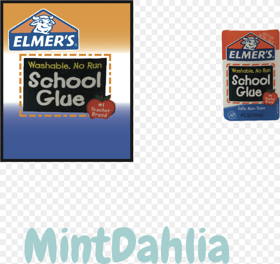 Glue Template Elmers Washable School Glue 4 Fl Oz 118 Ml, Advertisement, Poster Png