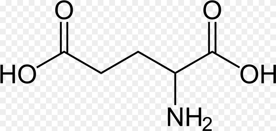 Glutamic Acid Glutamic Acid Amino Acid Structure, Gray Free Png Download