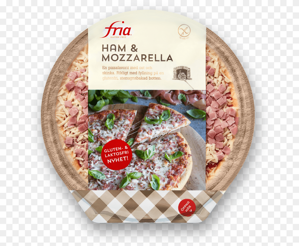 Gluten Ham And Mozzarella Pizza Fria, Advertisement, Food, Food Presentation Png Image