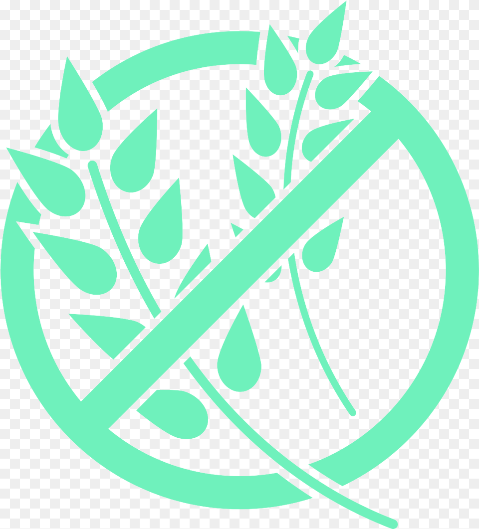 Gluten Icon White, Leaf, Plant, Emblem, Symbol Png Image