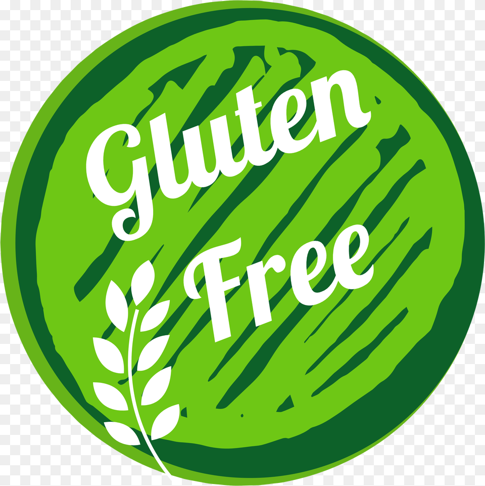 Gluten Logo Illustration, Green, Herbal, Herbs, Plant Free Transparent Png