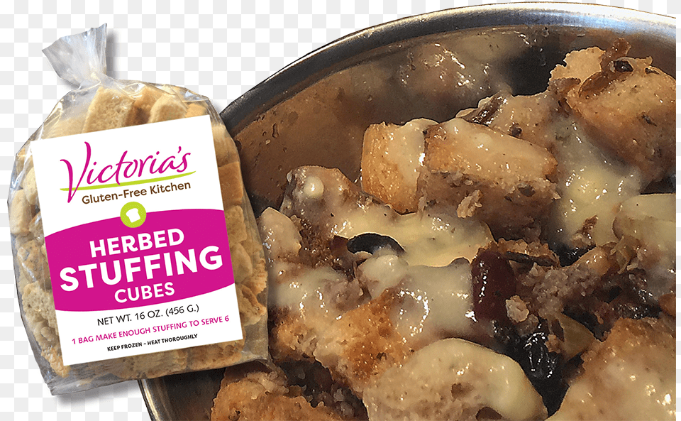 Gluten Stuffing Cubes Thanksgiving Stuffing Monkey Bread, Food, Meal Free Png Download