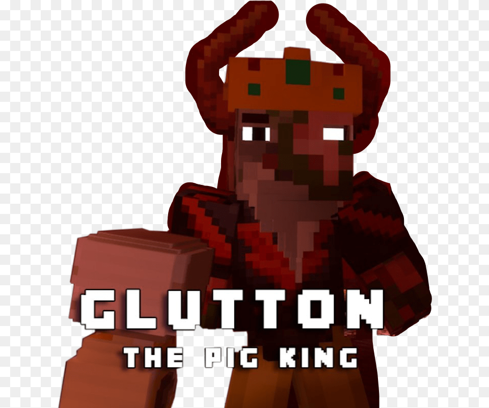 Glutton Rainimator Minecraft Pig King Freetoedit Fictional Character, Baby, Person Png