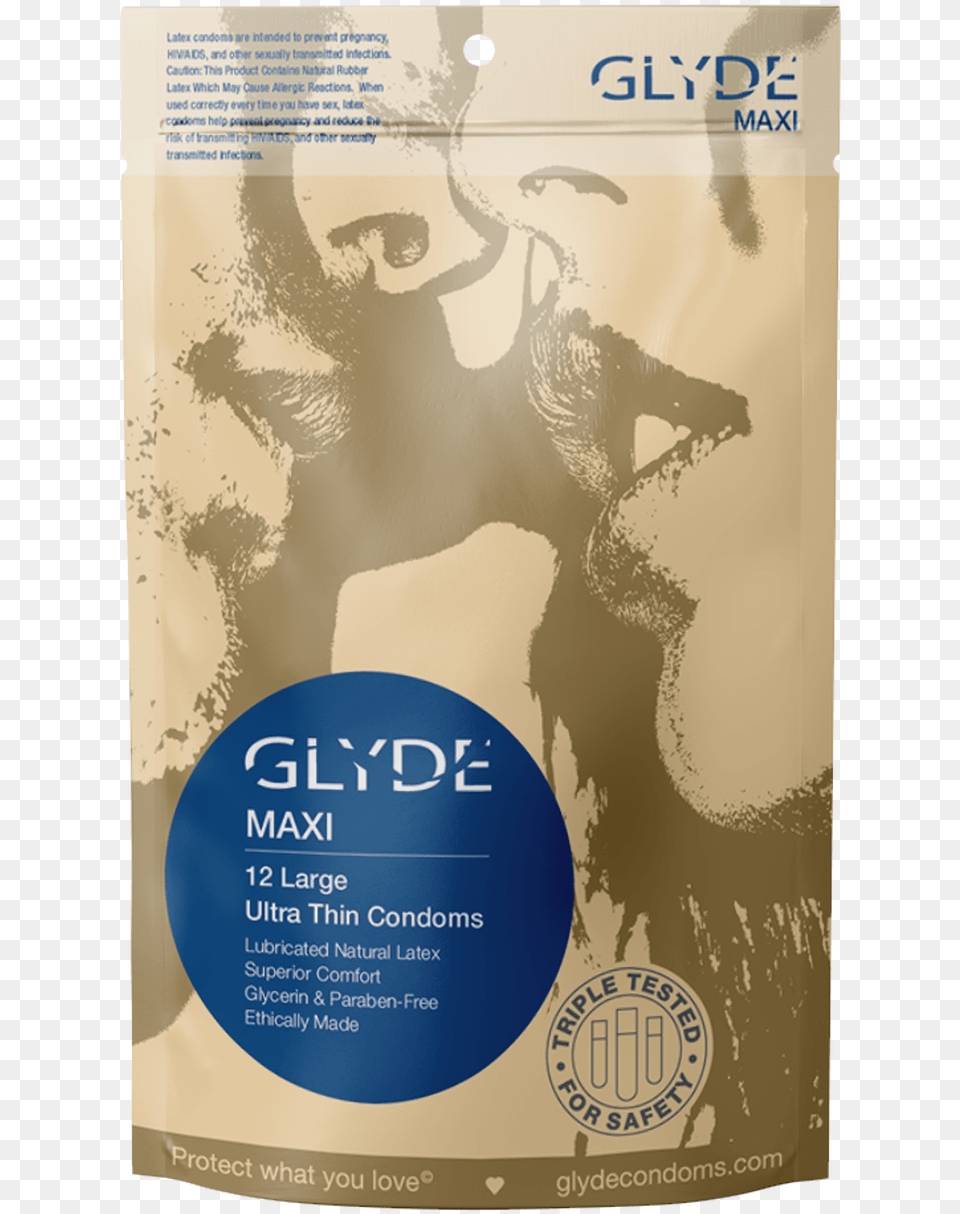 Glyde Maxi Extra Large Xl Vegan Condoms 12 Count 5 Glyde America Condoms, Advertisement, Poster, Person, Face Png