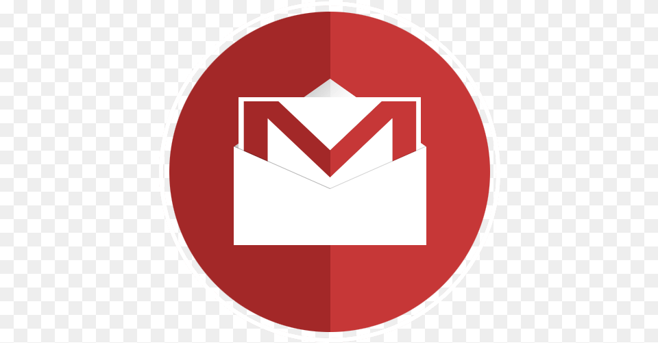 Gmail Circle Icon Round Logo Gmail, Envelope, Mail, First Aid Free Transparent Png