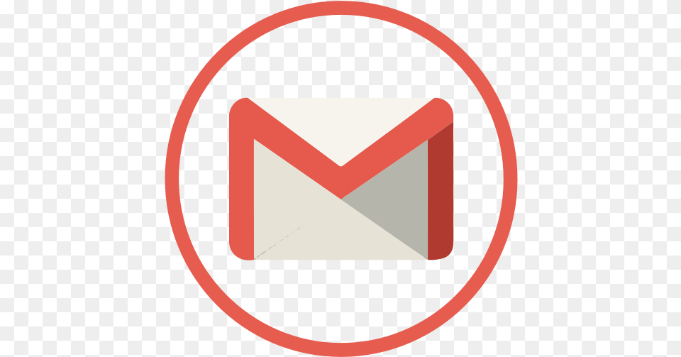 Gmail Google Mail Icon Circle Gmail Logo, Envelope, Airmail, Smoke Pipe Png Image
