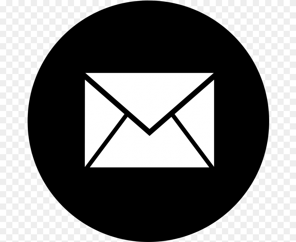 Gmail Logo Black Amp White, Envelope, Mail Png