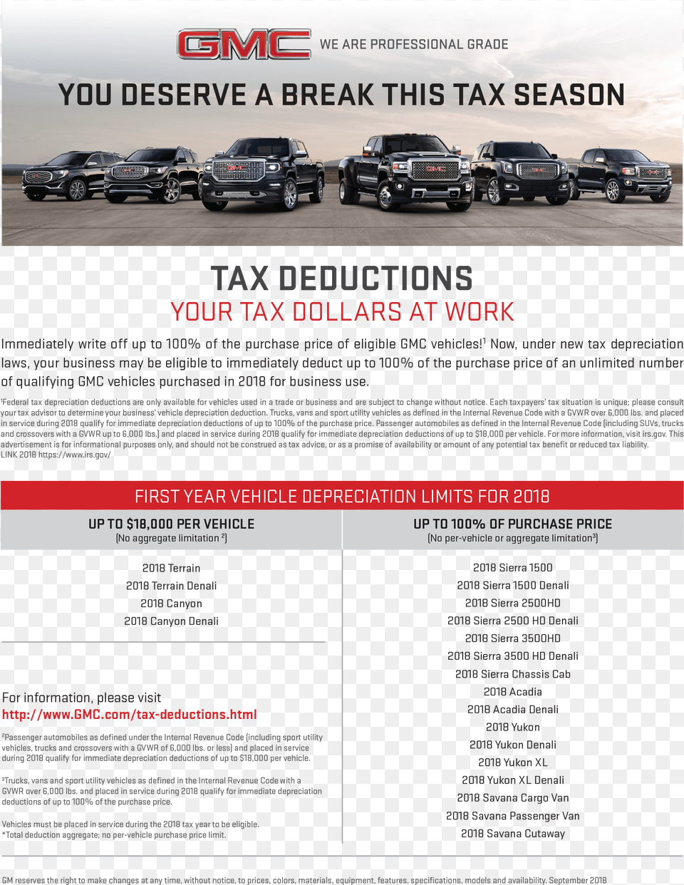 Gmc Flyer Car Dealership Service Notice, Advertisement, Pickup Truck, Poster, Transportation Png Image