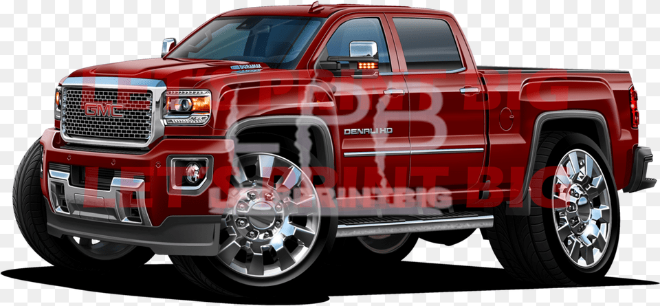 Gmc Sierra Cartoon, Pickup Truck, Transportation, Truck, Vehicle Free Transparent Png
