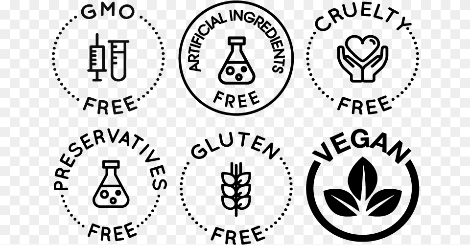 Gmo Artificial Ingredients Cruelty Emblem, Gray Free Transparent Png