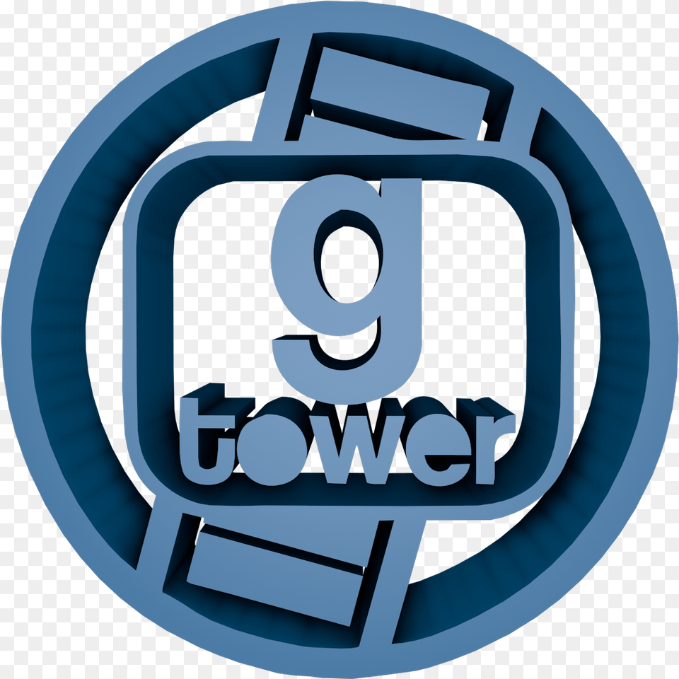 Gmod Tower Logo 2 607 Kb, Text, Disk, Symbol Png Image