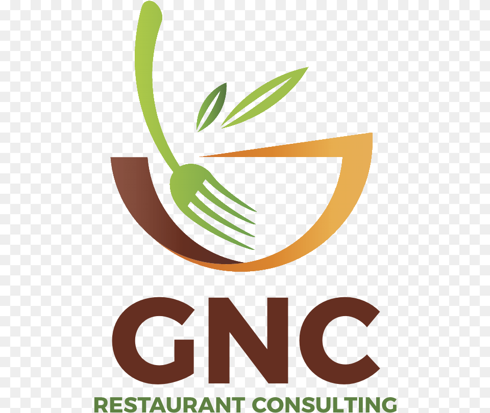 Gnc Restaurant Consulting Logo Dikey Graphic Design, Cutlery, Fork, Herbal, Herbs Free Png Download