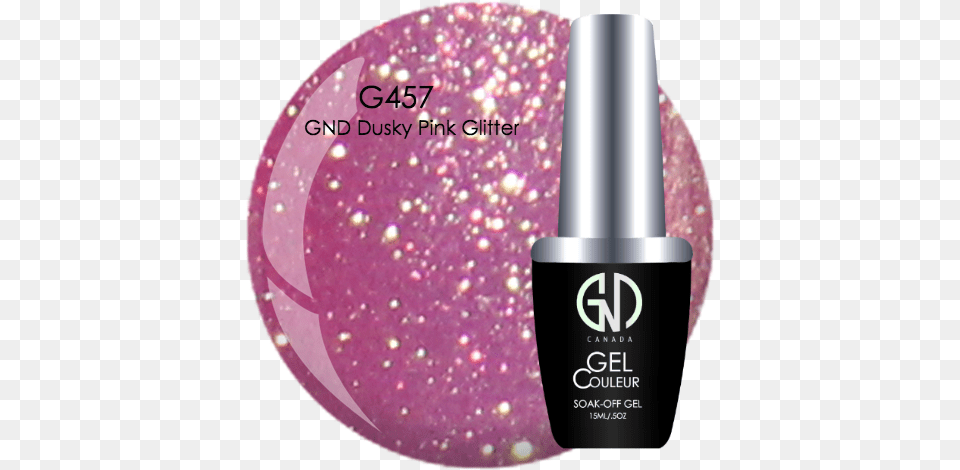 Gnd Dusky Pink Glitter G457 One Step Gel Gel, Cosmetics, Bottle, Shaker, Lipstick Free Png