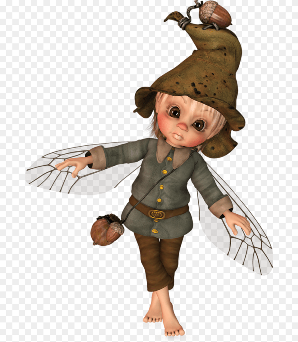 Gnome Clipart Mythical Creature Elfes, Baby, Person, Face, Head Free Png Download