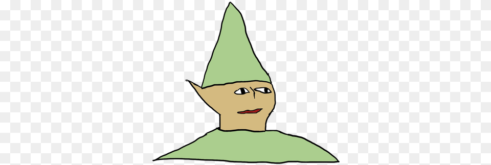 Gnome Drawing Hat Transparent Green Gnome Meme, Clothing, Baby, Person, Elf Free Png