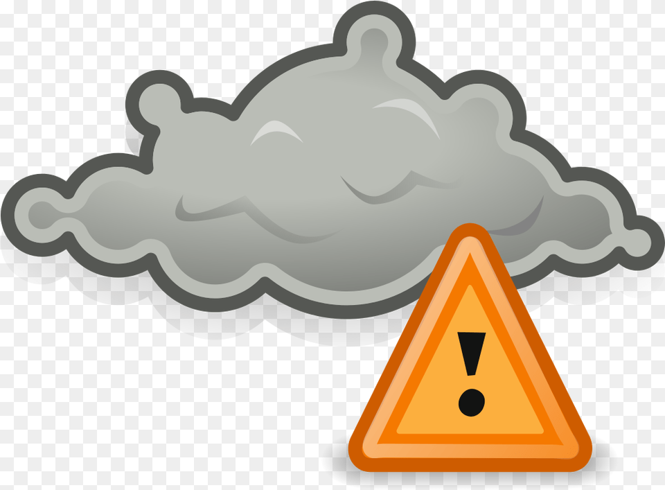 Gnome Weather Severe Alert Storm Svg, Triangle, Outdoors, Nature Free Transparent Png