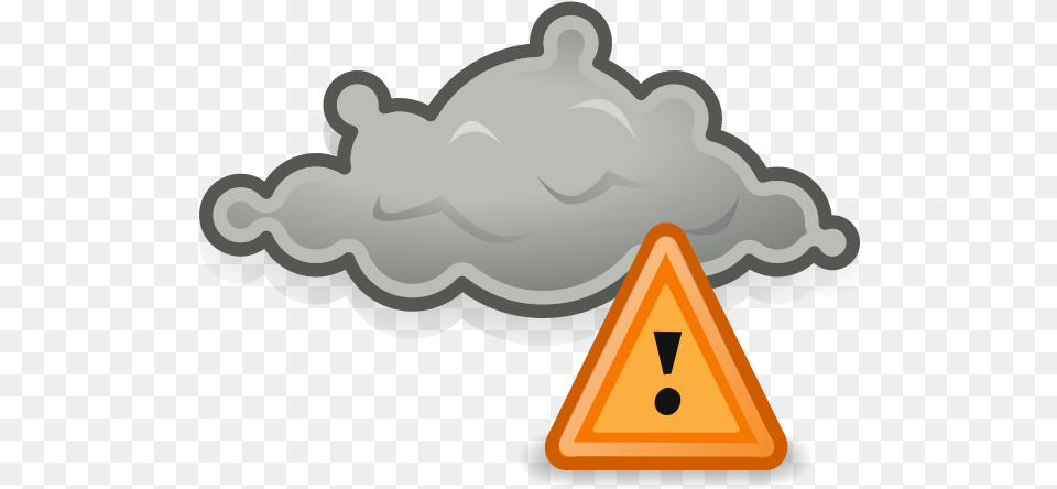 Gnome Weather Severe Alert Storm Weather Icon, Triangle, Outdoors, Nature Png Image