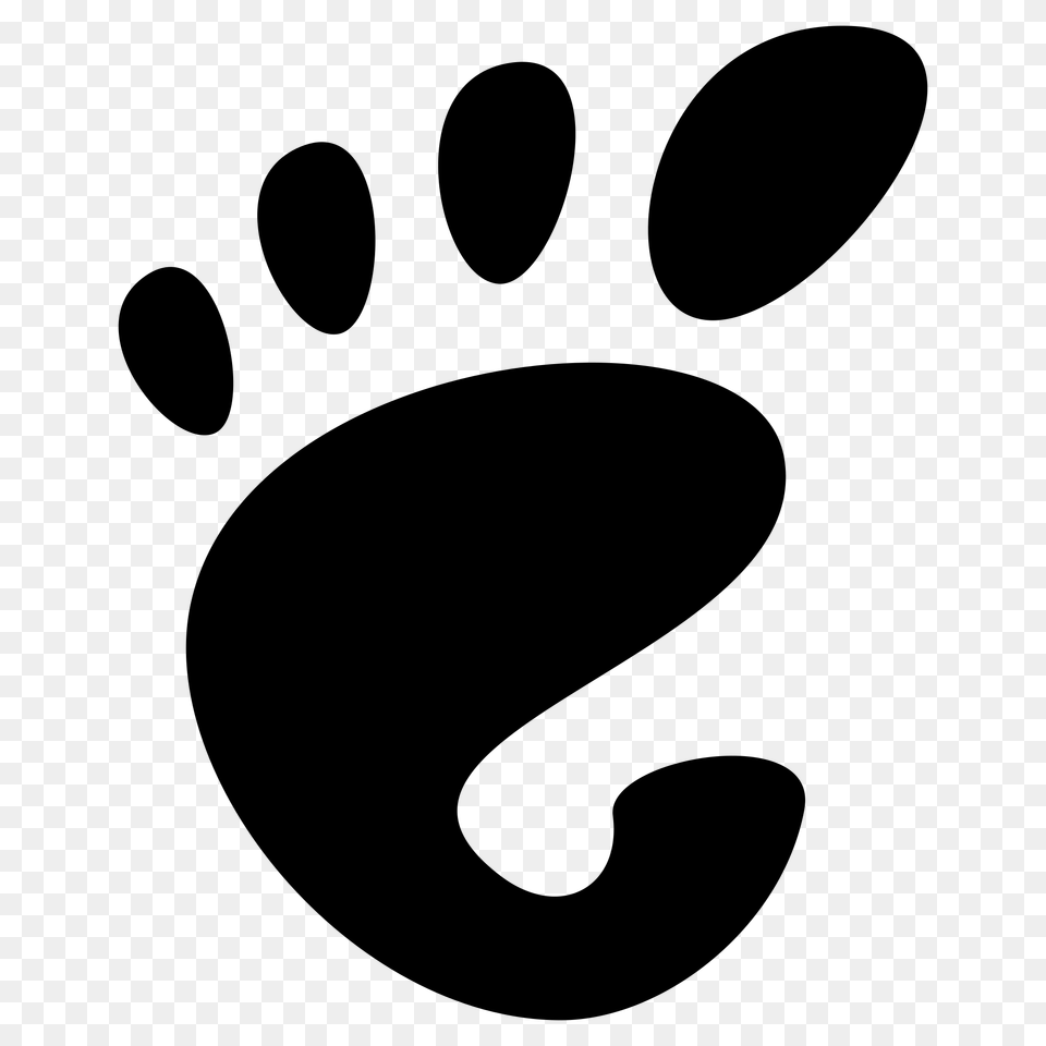 Gnomelogo Footprint, Gray Png