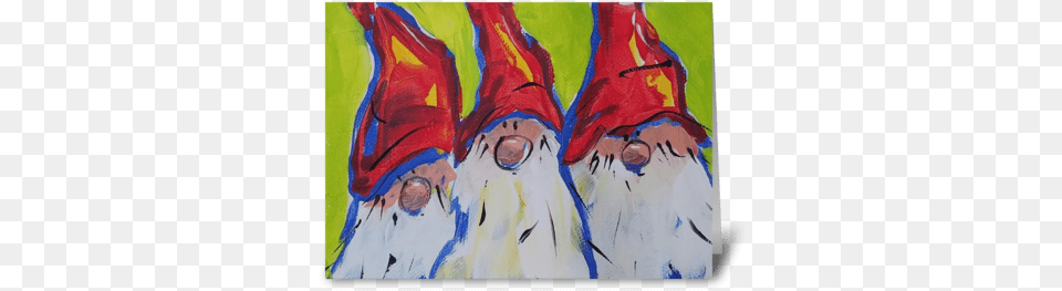 Gnomes Greeting Card Painting, Art, Modern Art, Person Free Png
