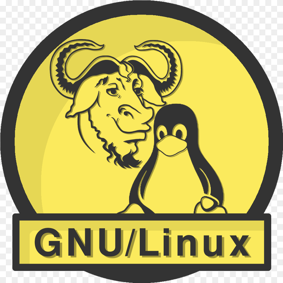 Gnu Amp Tux Gnu Linux Logo, Animal, Penguin, Mammal, Buffalo Free Png Download