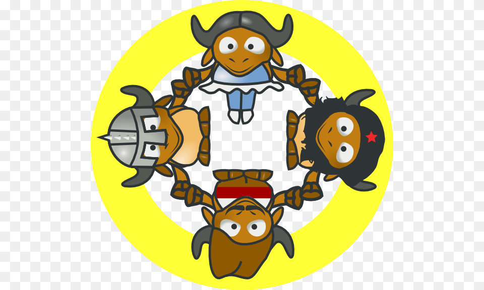 Gnu Circle Clip Art, Face, Head, Person Png