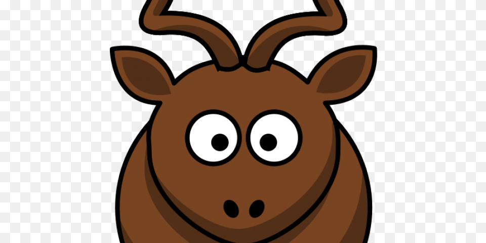 Gnu Clipart Brown, Animal, Deer, Mammal, Wildlife Png Image