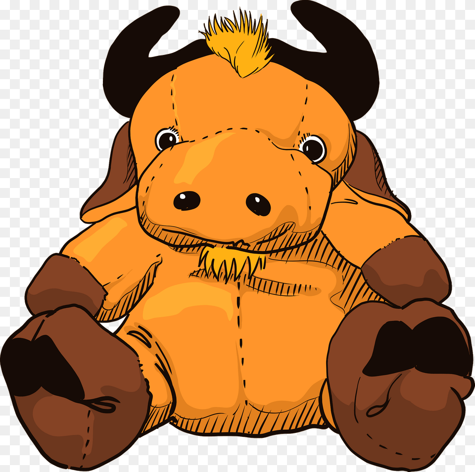 Gnu Toy Clipart, Plush, Baby, Person Png Image