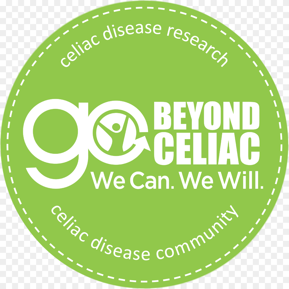 Go Beyond Celiac Celiac And The Beast A Love Story Between A Gluten, Logo, Sticker, Green, Disk Png Image