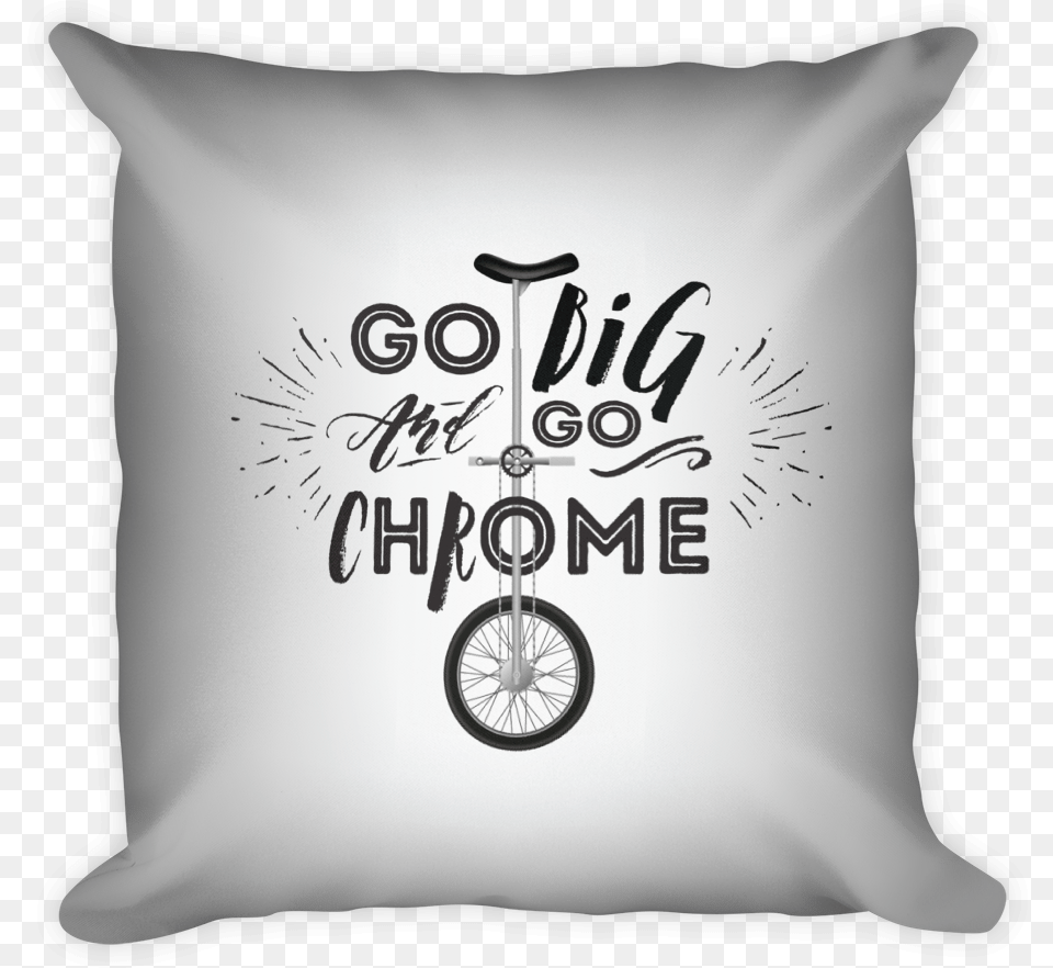 Go Big And Go Chrome Pillow Cushion, Home Decor, Machine, Wheel Free Png Download