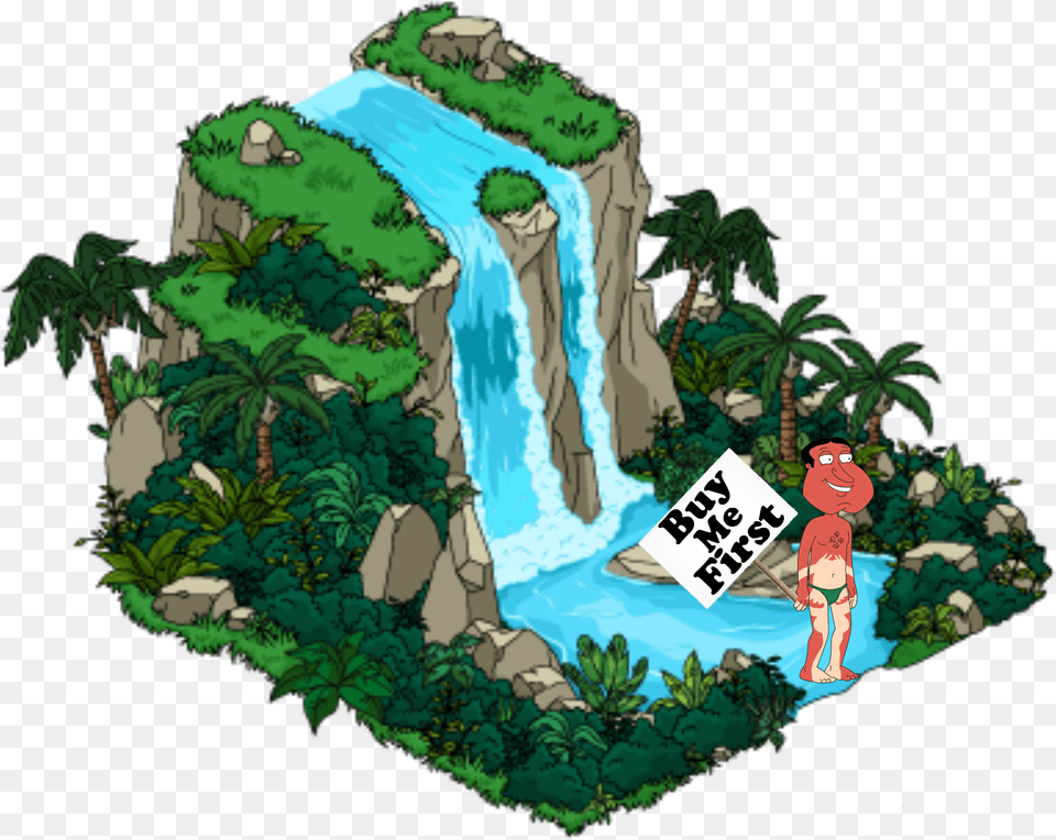 Go Chasing Waterfalls Tree, Plant, Jungle, Land, Nature Free Png Download