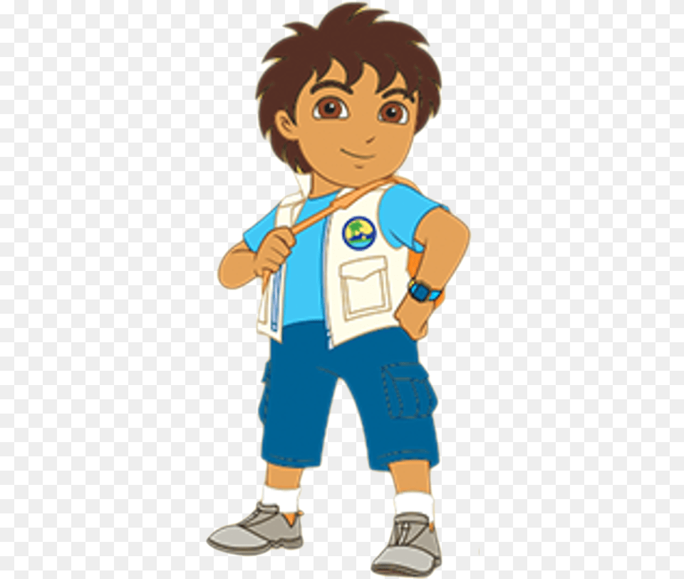 Go Clip Diego Dora The Explorer, Baby, Person, Cleaning, Publication Free Png Download