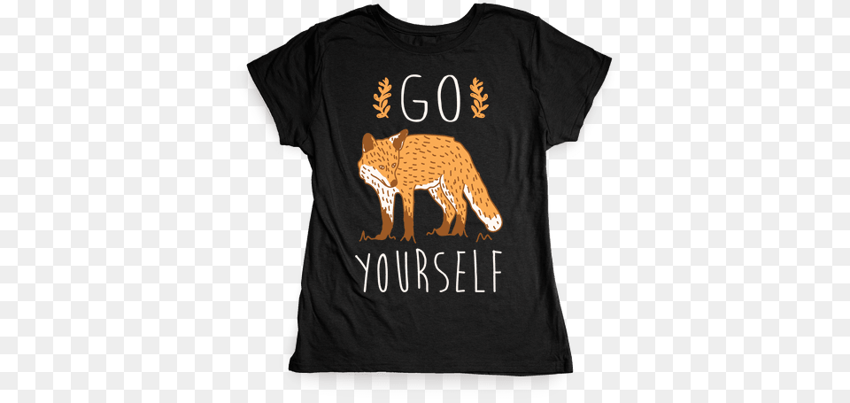 Go Fox Yourself Womens T Shirt I M Small And Sensitive But Also Fight Me, Clothing, T-shirt, Animal, Cheetah Free Png