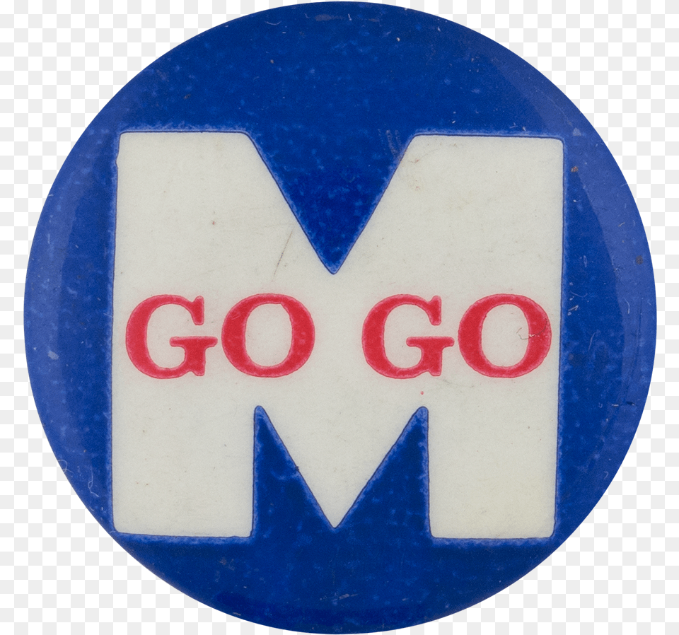 Go Go M Sports Button Museum Emblem, Badge, Logo, Symbol, Sign Free Transparent Png