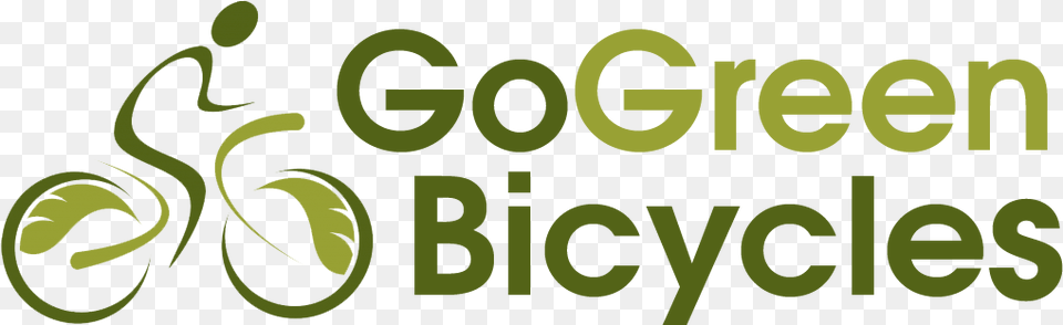 Go Green With Bicycle, Text, Symbol Png Image