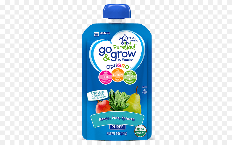 Go Grow, Bottle, Food, Fruit, Pear Png Image