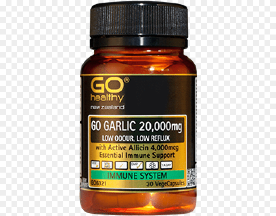 Go Healthy Garlic 30 Vegecaps Animal, Herbal, Herbs, Plant, Mailbox Free Png