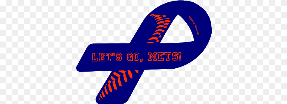 Go Mets Custom Ribbon Adult Survivors Of Child Abuse, Logo, Symbol Png Image