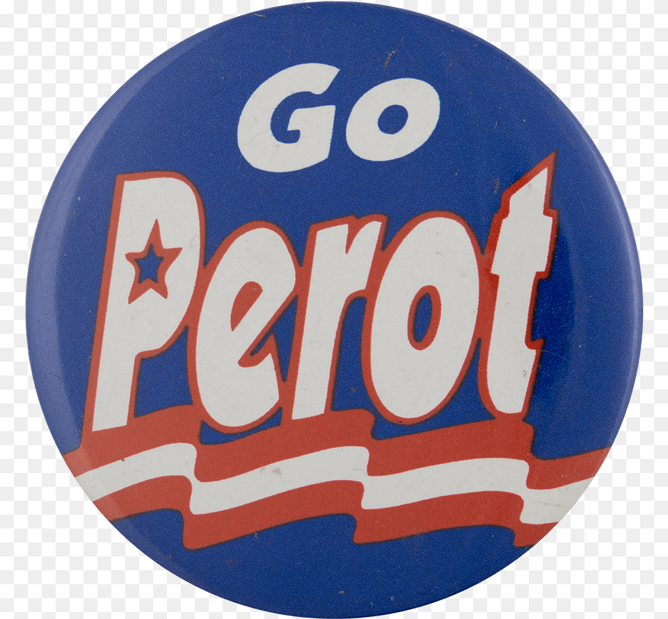 Go Perot Political Busy Beaver Button Museum Label, Badge, Logo, Symbol Free Png Download