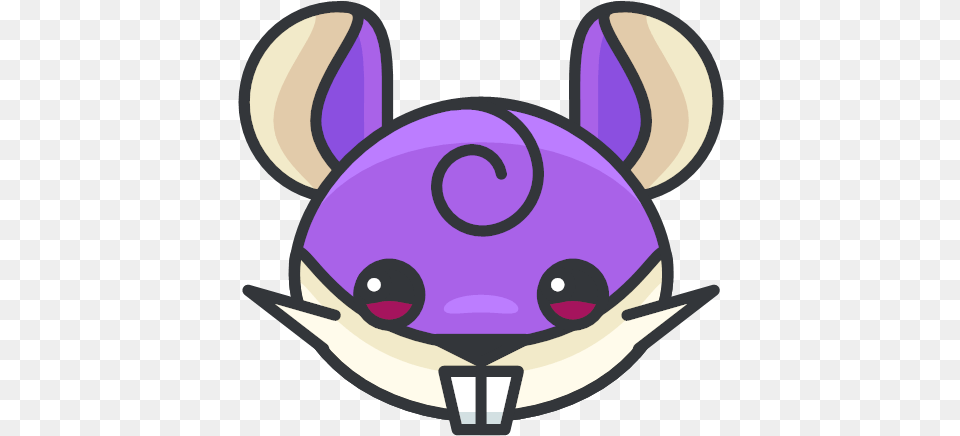 Go Play Pokemon Rattata Icon, Purple, Animal, Sea Life, Food Free Transparent Png