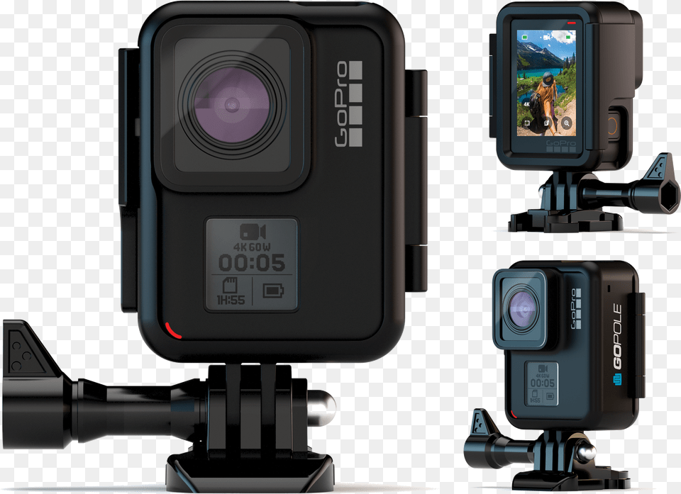 Go Pro 7 Mount, Camera, Electronics, Video Camera, Person Free Png Download