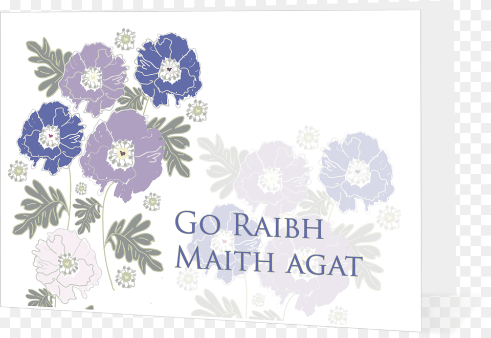 Go Raibh Maith Agat Purple Flower Portable Network Graphics, Art, Envelope, Floral Design, Greeting Card Png