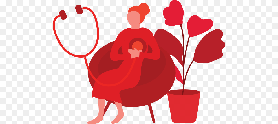 Go Red, Flower, Plant, Baby, Person Free Png Download