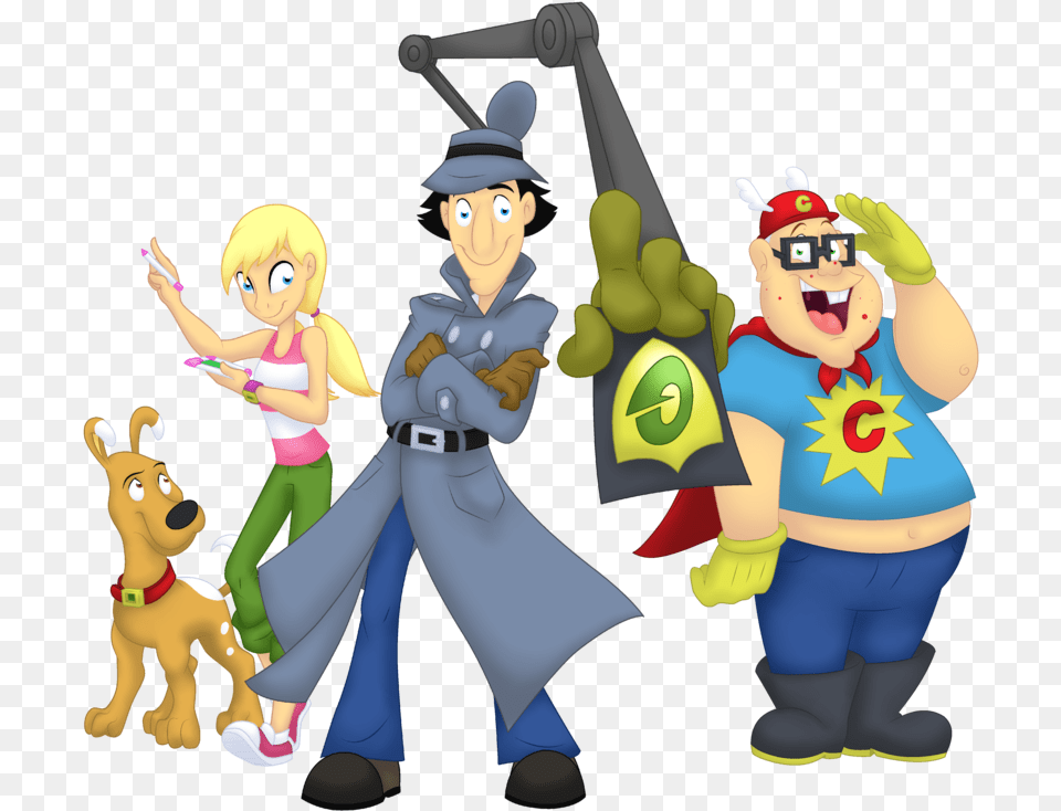 Go Role Call Inspector Gadget Team, Book, Comics, Publication, Baby Free Transparent Png