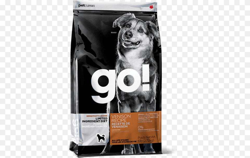 Go Sensitivity Shine Limited Ingredient Venison Recipe Go Dog Food Lamb, Advertisement, Poster, Animal, Canine Png