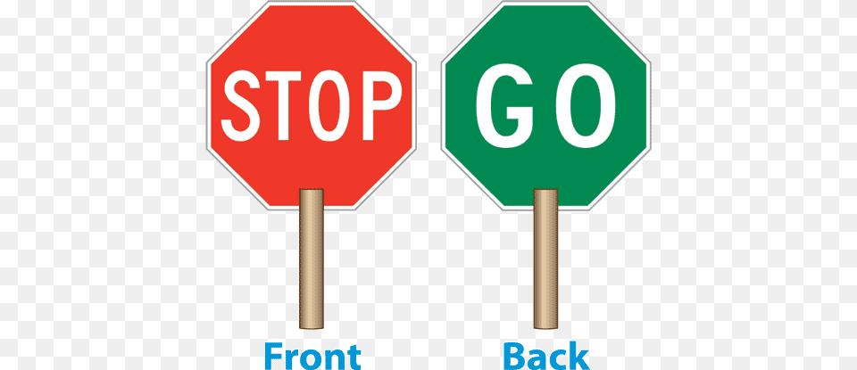 Go Sign Stop Go Board Stop And Go Road Sign, Road Sign, Symbol, Stopsign Png Image