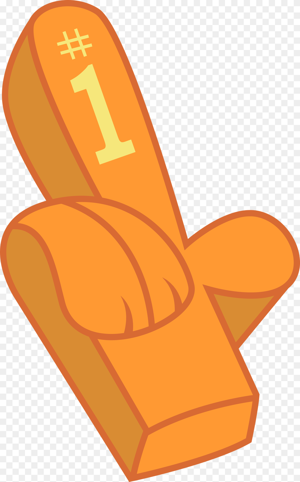 Go Team Foam Finger Clip Art, Cross, Symbol, Cutlery Free Png Download