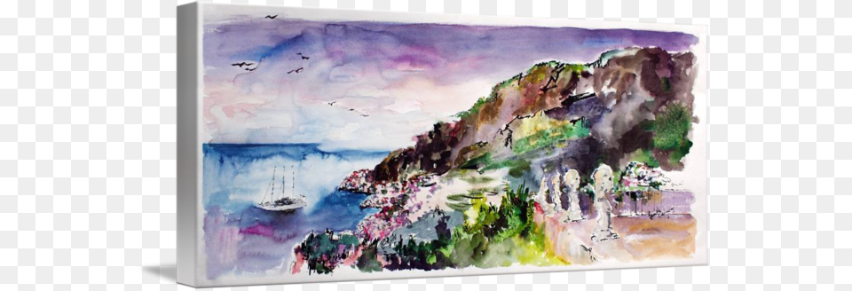 Go To Amalfi Coast, Art, Painting, Water, Sea Free Png Download