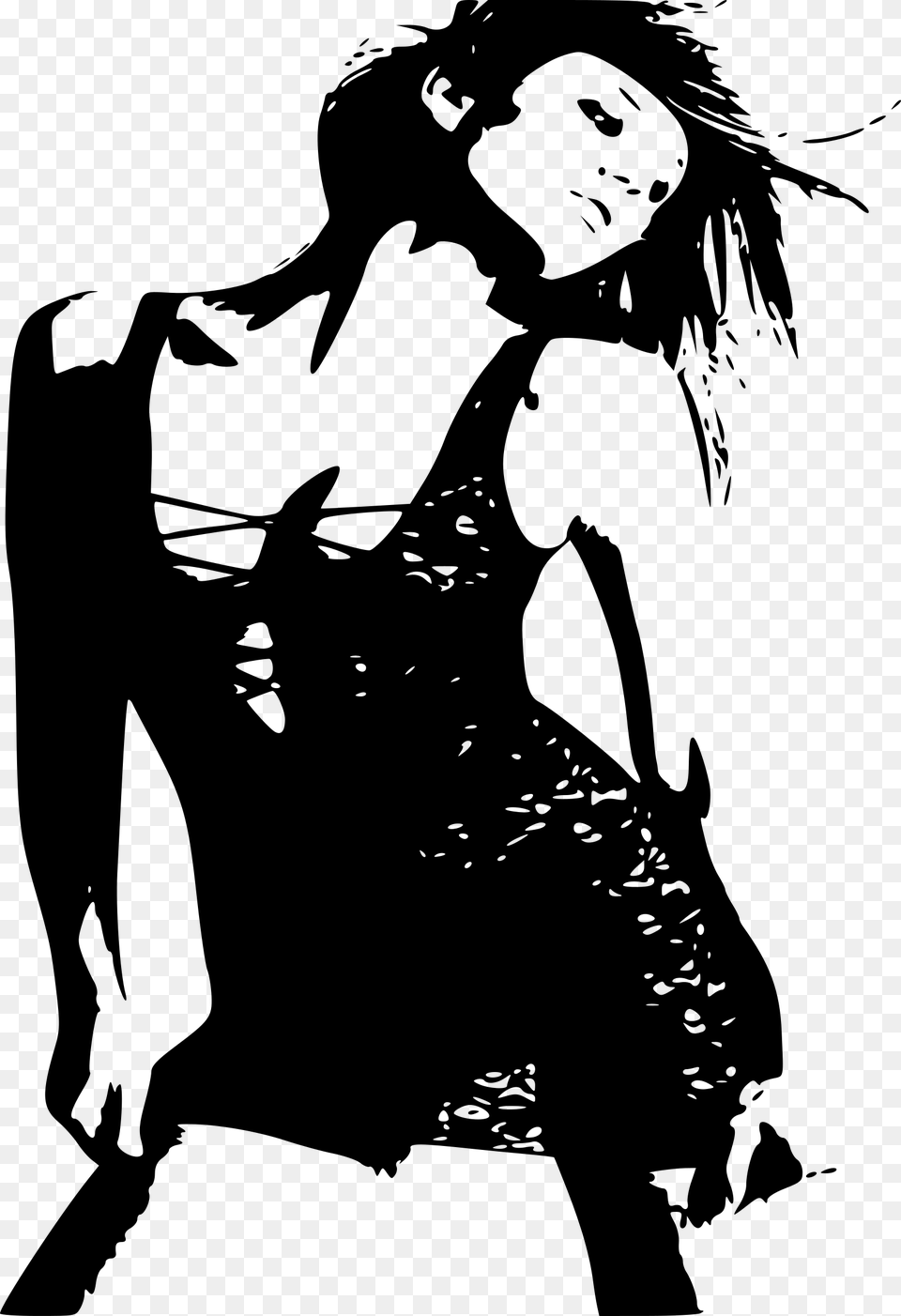 Go To Image Girl Dancing, Gray Free Transparent Png
